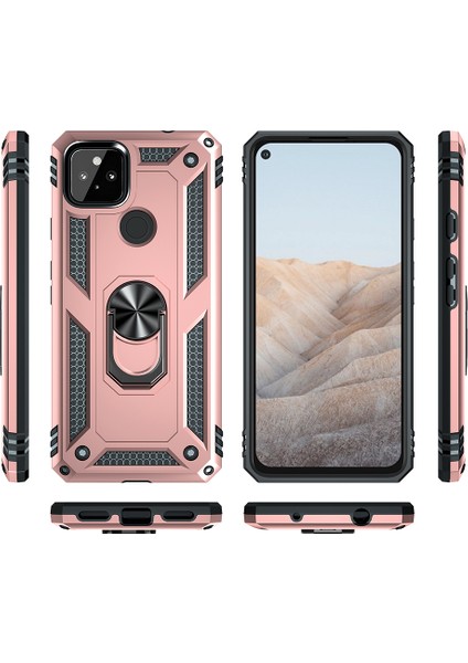 Google Pixel 5A İçin Telefon Kılıfı - Altın Pembe (Yurt Dışından) modelleri
