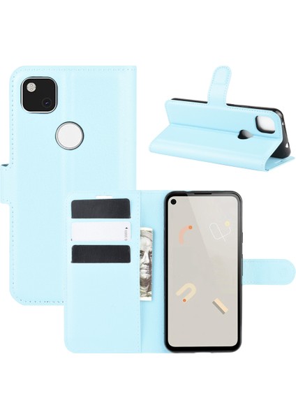 Google Pixel 4A İçin Telefon Kılıfı - Açık Mavi (Yurt Dışından)