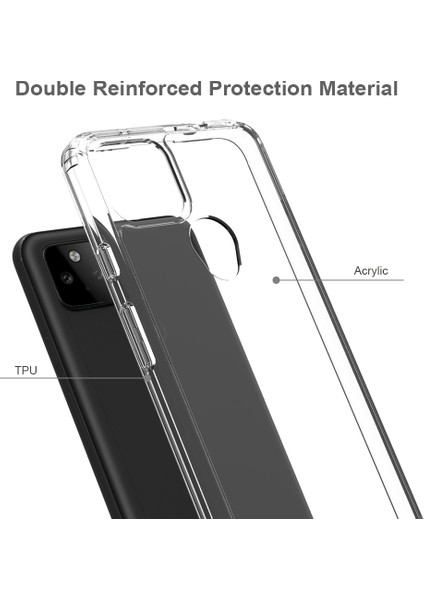 Google Pixel 5A İçin Telefon Kılıfı - Şeffaf (Yurt Dışından) modelleri