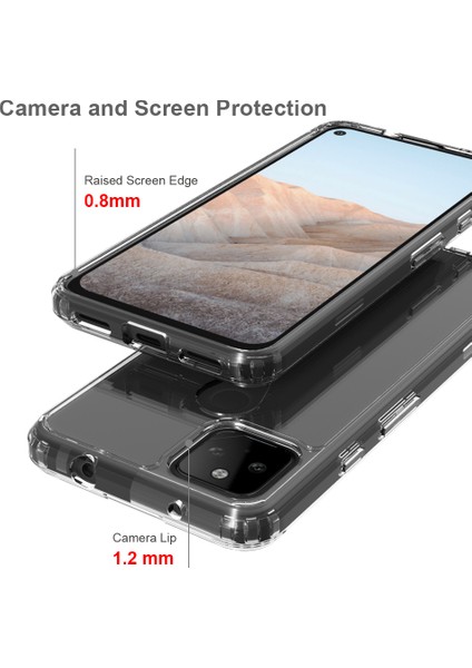 Google Pixel 5A İçin Telefon Kılıfı - Şeffaf (Yurt Dışından) fırsatları