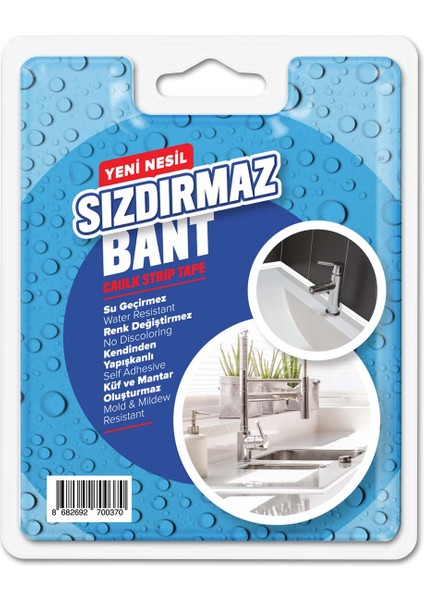 Güçlü 3M Yapışkanlı Küvet Lavabo Duşakabin Su Sızdırmaz Kenar Bandı En:38mm Boy:3,35mt PVC fırsatları