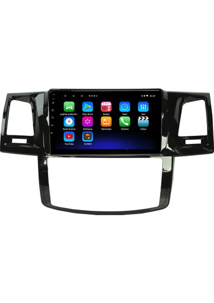 Toyota Prado Android 12 Kablosuz Carplay Navigasyon Multimedya Ekran Teyp - MY-0609W-TOYOTA Prado