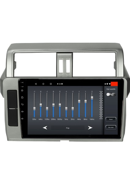 Toyota Prado Android 12 Kablosuz Carplay Navigasyon Multimedya Ekran Teyp - MY-0609W-TOYOTA Prado