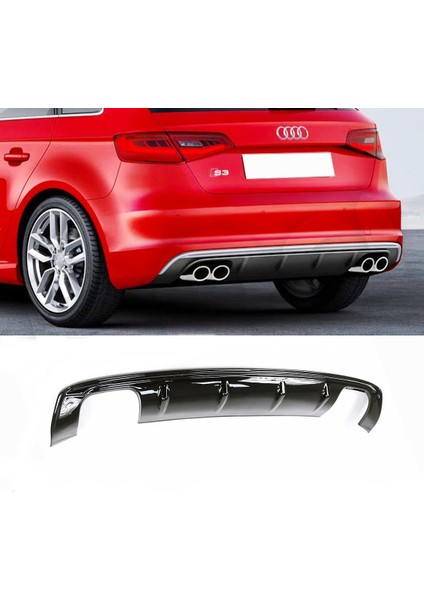 Audi A3 Hb Difüzör Çift Çıkış 2012-2016