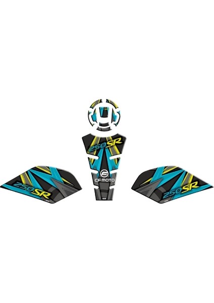 Gogocf Moto 250 Sr Uyumlu Tank Pad Set 001