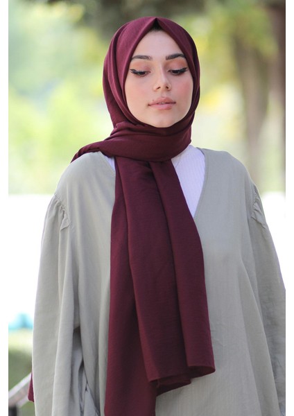 Pamuk Cazz Şal Bordo modelleri