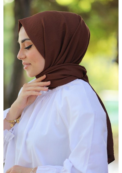 Pamuk Cazz Şal Çikolata