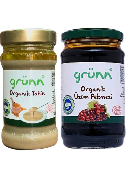 Organik Tahin 300 gr & Organik Üzüm Pekmezi 380 gr