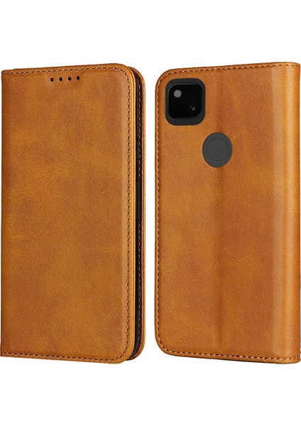 Google Pixel 4A Için Telefon Kılıfı - Kahverengi (Yurt Dışından)