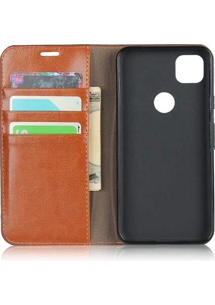 Google Pixel 4A Için Telefon Kılıfı - Kahverengi (Yurt Dışından) fırsatları
