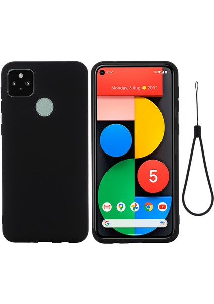 Google Pixel 5A Için Telefon Kılıfı - Siyah (Yurt Dışından)
