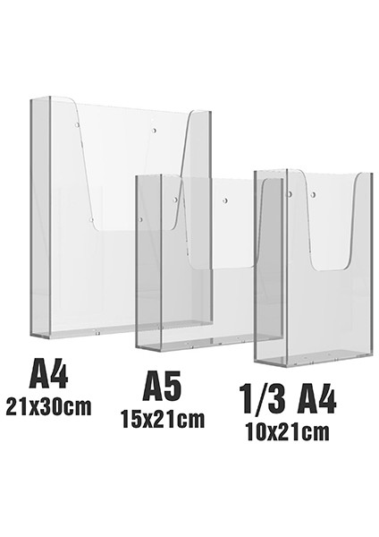 Duvar Tipi Broşürlük 15X21CM A5