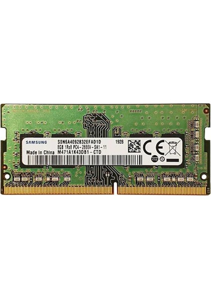 M471A1K43DB1-CTD 8 GB Ddr4 2666 Mhz Notebook Ram Bellek