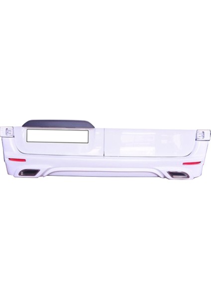 (Boyasız) Mercedes Sprinter W907 Çift Egzoz Arka Tampon Geçme 2019 ve Sonrası Uyumludur