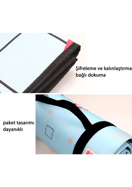 Hi Stores Su Geçirmez Katlanır Plaj Mat - Turuncu Sarı (Yurt Dışından) modelleri