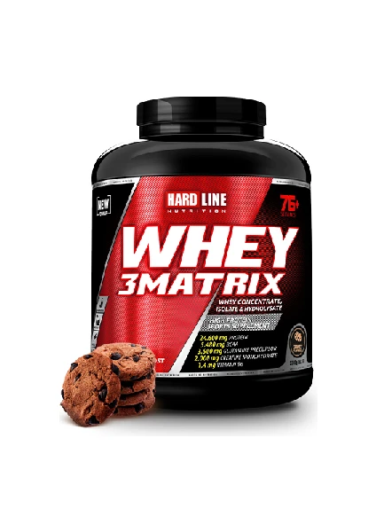 Hardline Nutrition Whey3 Matrix 2300 Gr Cookies (Kurabiye) Aromalı