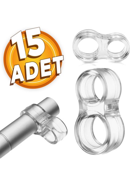 Şeffaf Silikon Plastik Kapı Kolu Tutucu Tutacağı Durdurucu Pencere Tamponu Stoperi (15 Adet)