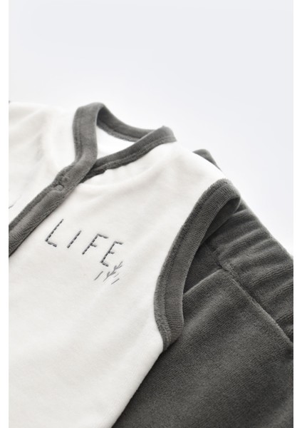 3 Parça Kaplumbağa Kadife Yelek Seti- CSYK6024 - Rebebe indirimleri