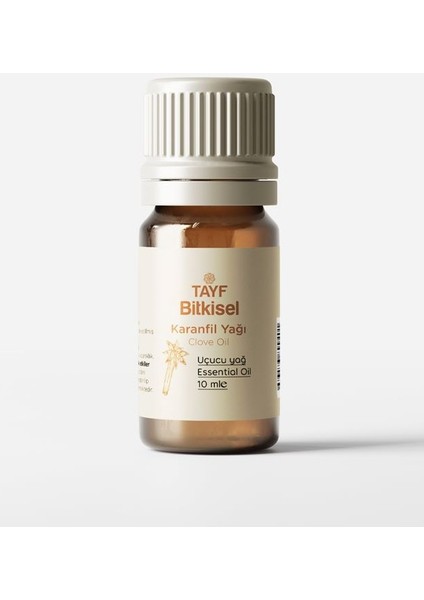 Tayf Bitkisel Uçucu Karanfil Yağı 10 ml (%100 Saf)