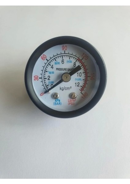 Ø 50 mm - 12 Bar 1/4 Arkadan Çıkışlı Kur Tip Manometre