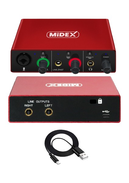 BM800 Mikrofon + Midex GLX-500 PRO Ses Kartı