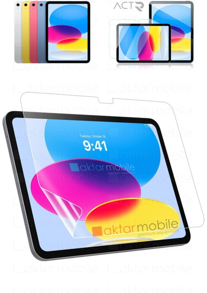 iPad 10. Nesil 11. Nesil A16 uyumlu Ekran Koruyucu Nano Kırılmaz Esnek Ultra Ince Üstün Koruma