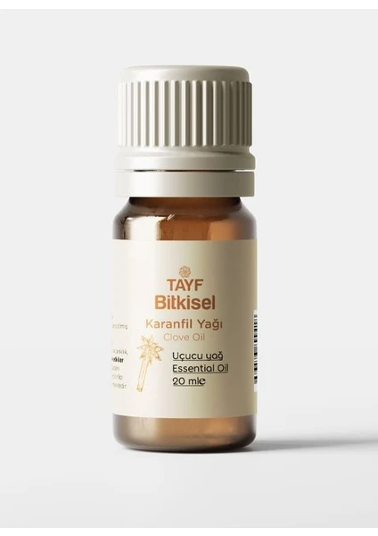 Tayf Bitkisel Uçucu Karanfil Yağı 20 ml (%100 Saf)