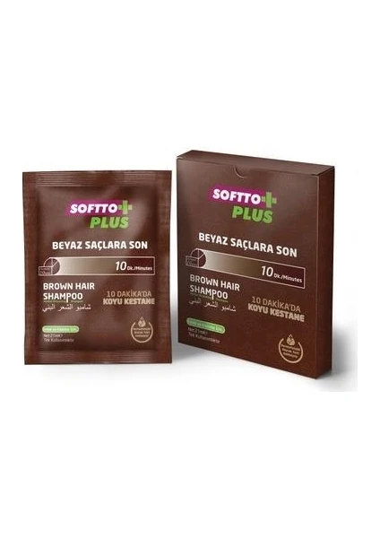 Softto Plus Boya Şampuanı Kahve