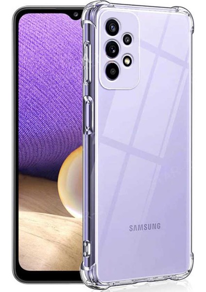 Samsung Galaxy A23 Kılıf Darbelere Dayanıklı Sert Silikon Şeffaf Şeffaf