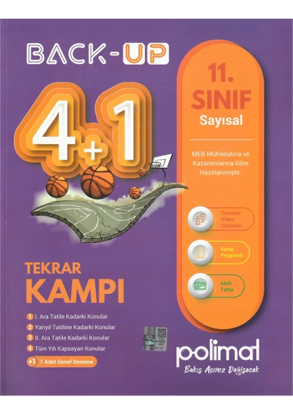 Polimat Yayınları 11. Sınıf Back-Up 4+1 Kamp Kitabı-Sayısal