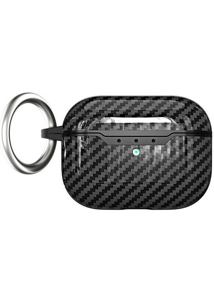 Apple Airpods Pro 2 Kılıf Karbon Fiber Silikon Airbag 04