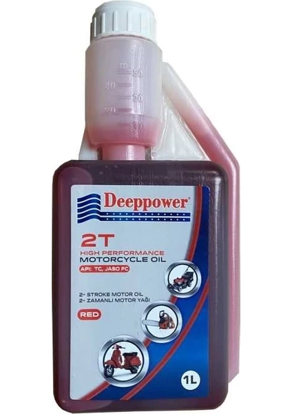 Deep Power Deeppower Motor Yağı 2t (1 Litre) Ölçekli