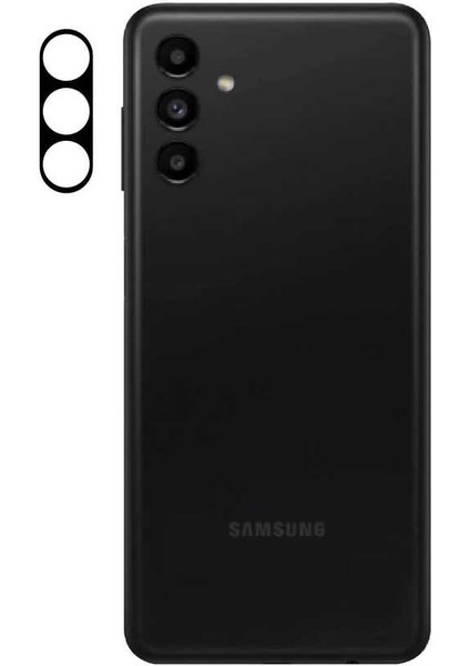 Samsung Galaxy A04S Kamera Koruyucu Tam Kapatan Darbe Emici Ince Çözünürlük Engellemez Siyah