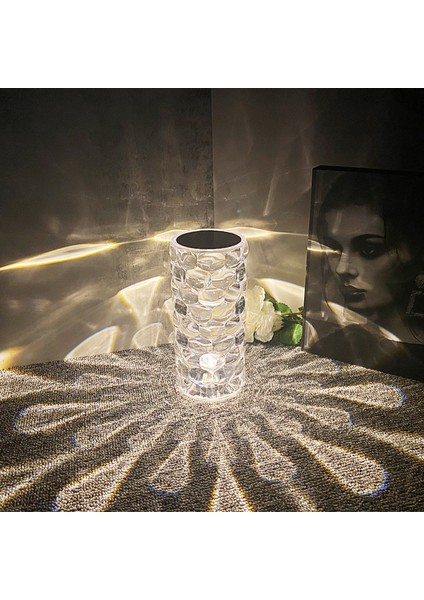 Sweet Ruı Kristal Masa Lambası Romantik Bir Atmosfer Gece Lambası(Yurt Dışından)