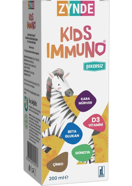 Zynde Kids Immuno İçeren Şurup 200 ml