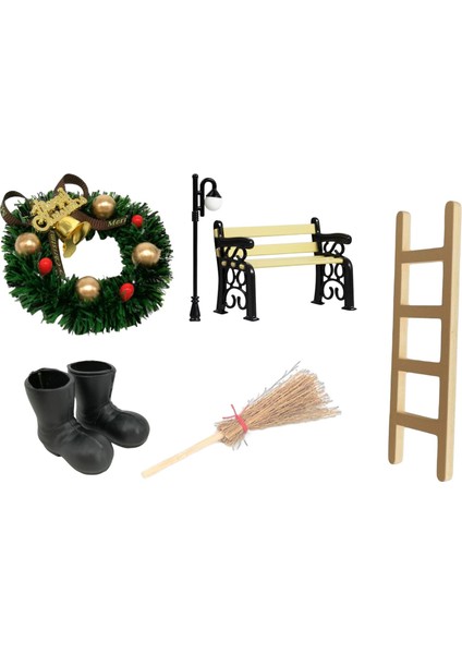 1:12 Ölçekli Dollhouse Noel Sahneleri Peri Bahçesi Çocuk Hediyeleri Için Dekorasyon (Yurt Dışından)