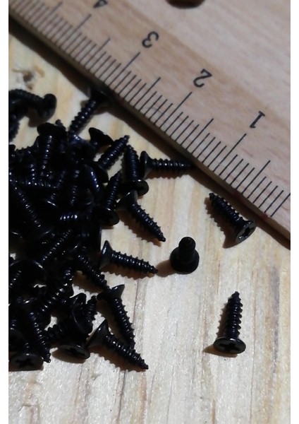 7,5 mm Mini Hobi Vidası Siyah 1000 Adet