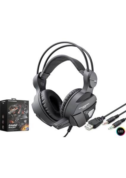 G58 Kulaklık Mikrofonlu Pc Oyun USB & Aux 3.5mm