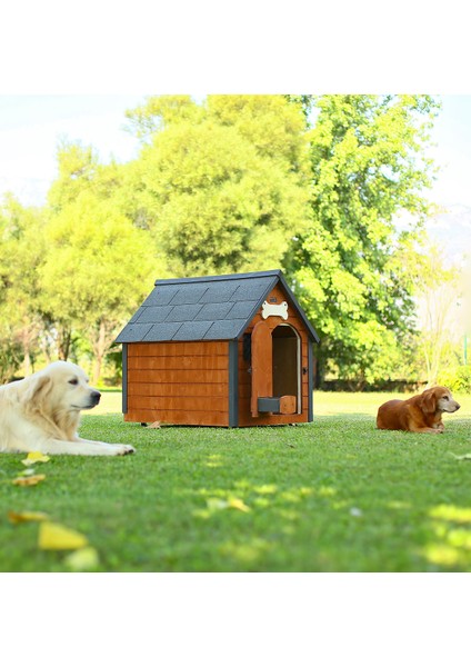 Isı Yalıtımlı Ahşap Köpek Kulübesi (Large)