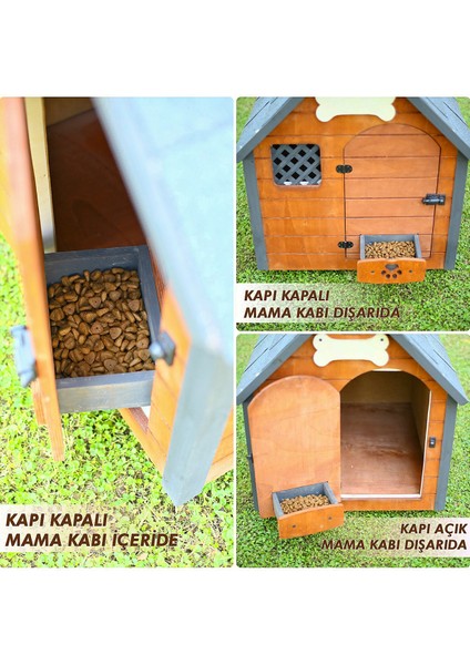 Isı Yalıtımlı Ahşap Köpek Kulübesi (Large)
