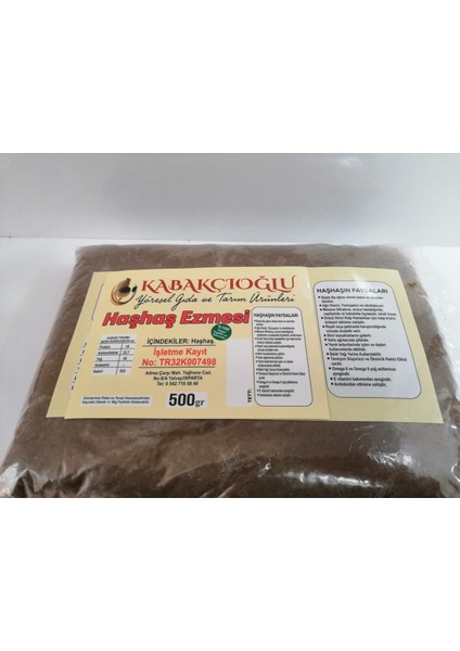 Haşhaş Ezmesi 0,5 KG