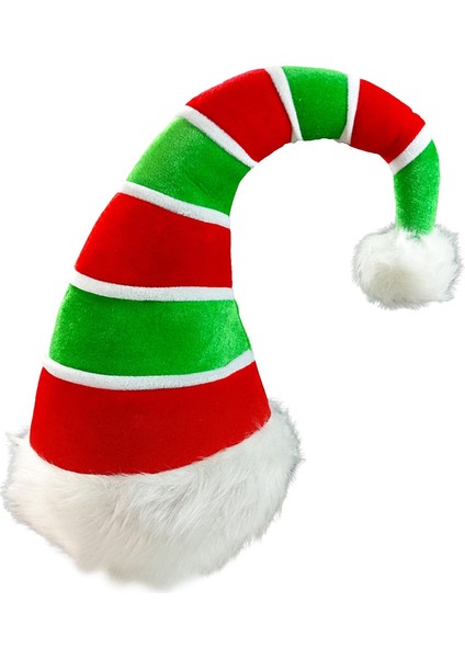 Çizgili Noel Baba Şapkası Fotoğraf Taşıyıcılar Süslü Beyaz Yeşil Için Noel Şapkası (Yurt Dışından) fırsatları