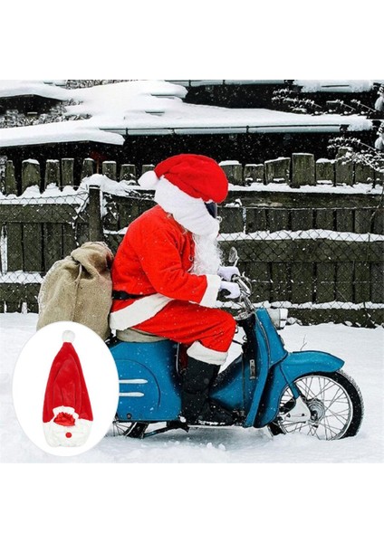 Noel Tam Motosiklet Noel Baba Peluş Peluş Şapka (Yurt Dışından) fırsatları