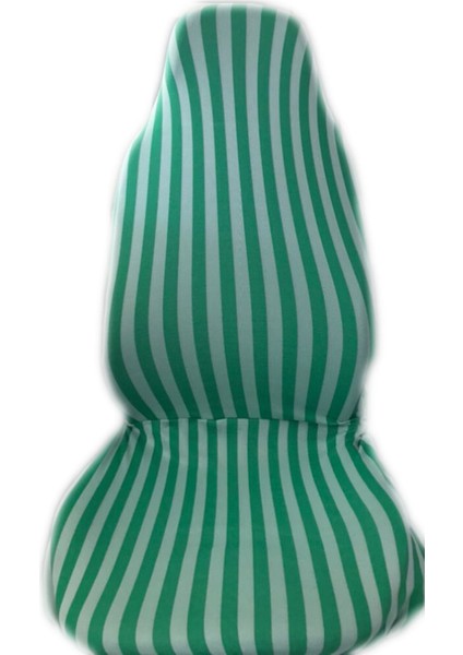 Oto Servis Kılıfı Yeşil Çizgili Zebra Model