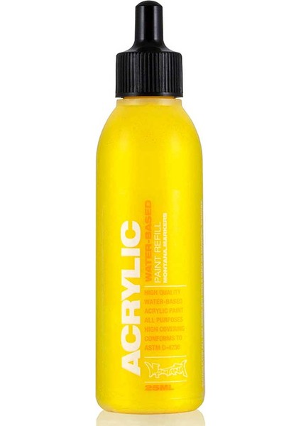 Akrilik Markör Için Yedek Mürekkep 25 ml Shock Yellow S1010