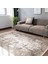 Krem - Bej Zeminde Dokuma Halı Motifli Kilim Desenli Eskitme Motifli Sade & Şık Salon & Oturma Odası Mutfak Dijital Baskılı Makinede Yıkanabilir Kaymaz Taban Saçaklı Halı 1