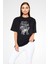 Bring Me The Horizon Baskılı Unisex Siyah Oversize T-Shirt 3