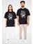 Bring Me The Horizon Baskılı Unisex Siyah Oversize T-Shirt 4