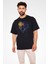 Doctor Strange Baskılı Unisex Siyah Oversize Tişört 2