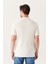 Avva Erkek Beyaz Polo Yaka Slim Fit %100 Pamuk Basic T-Shirt E001004